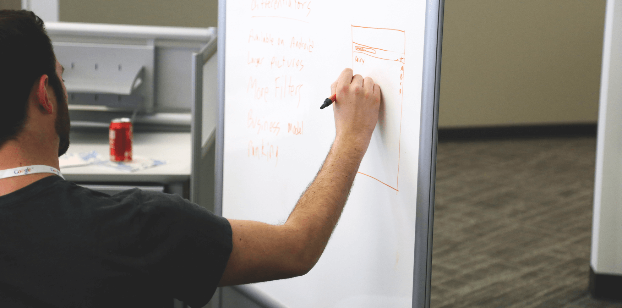Structured workflow backdrop for implementation and reporting themes